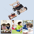 Miniatyrbild 5 av 11: 3D Trä DIY Montering Fjärrkontroll Bil Modellbyggsatser Gåva Julvetenskap T4A0