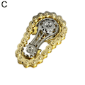 Miniatyrbild 1 av 11: Kugghjul Svänghjul Fingertopp Gyro Kedjor Fidget Spinner Met golden-golden 1pcs