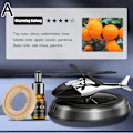 Miniatyrbild 5 av 11: Soldriven Helikopter Luftfräschare Bil Flygplan Doftspridare Ornament♤ Red Gardenia one size