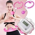 Miniatyrbild 7 av 11: Smart Avtagbar Hu-la Hoop 2-i-1 Justerbar PP Material Hu-La Pink 1pc