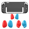 Miniatyrbild 9 av 11: För Nintendo Switch 2 (2025) NS 2 Dockningsbar Delad Skal Skyddsfodral ~HET~REA! black grip Transparent shell