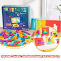 Miniatyrbild 11 av 11: Interaktivt pusselspel Tangram Matematiska leksaker Byggande Barns Form Färg Trä Skrivbordsblock P2R2