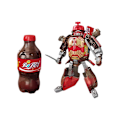 Miniatyrbild 1 av 11: Kreativ Läsk Transformers Leksak Coca-Cola Burk Modell Strids Mecha Robot Samurai Autobot I4U1 Red One size