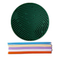 Miniatyrbild 1 av 11: Sensorisk aktivitetsbräda Fidget Leksaker för barn 3+ & Vuxna med Reli round green 1 board+10 sticks