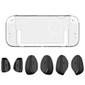 Miniatyrbild 1 av 11: För Nintendo Switch 2 (2025) NS 2 Dockningsbar Delad Skal Skyddsfodral ~HET~REA! black grip Transparent shell