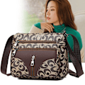 Miniatyrbild 6 av 11: Dam Crossbody Väska Liten Brun Mjukt Läder GoldenA One size