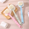Miniatyrbild 4 av 11: Långt badborste Ryggskrubbare för dusch Loofah Svamp Kroppsryggborstar pink 2 in 1