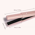 Miniatyrbild 2 av 11: Sladdlös 2-i-1 Plattång Locktång med USB-laddning Bärbar och S1 pink 20*3*3cm