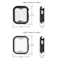 Miniatyrbild 6 av 11: Skärmskydd Fodral Tillbehör för Apple Watch Series 10 transparent 42mm