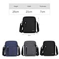 Miniatyrbild 10 av 10: Liten axelremsväska Nylon Multi Pocket Portabel pojkväska C1T4 Black One size
