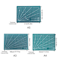Miniatyrbild 2 av 11: A3, A4, A5 SKÄRMATTA HALKFRI SJÄLVLÄKANDE MED TRYCKTA RUTNÄT A3 Blue 1pc