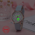 Miniatyrbild 9 av 11: Lysande Klocka Nattlysande Kvinnor Söt Läder Enkla Klockor Liten Urtavla Quartz J4O3 Light Green One size
