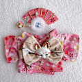 Miniatyrbild 1 av 11: Labubu 17cm V1 Plyschdocka Waifu Sitt Sitt Party Obi Kimono Kläder Docka Q1k9 Pink only clothes no doll