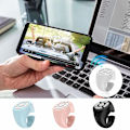 Miniatyrbild 2 av 11: Fingertopps Trådlös Bluetooth Fjärrkontroll, Kreativ Fjärrkontroll Scrollring, Trådlös Kamera Fjärrutlösare, Video Fjärrkontroll App Sida Vänd black one-size 2pcs