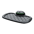 Miniatyrbild 10 av 11: 360 Graders Roterande Bil Anti-Slip Mat Anti-Skak Telefonmatta Matthållare I4H2 Black and gray One size