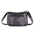 Miniatyrbild 1 av 11: Dam Crossbody Väska Liten Brun Mjukt Läder BlackA One size