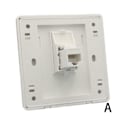 Miniatyrbild 6 av 11: LAN CAT6 Uttag Vägguttag Nätverk Ethernet Panel Frontplatta RJ45 H3O9 whiteB 86mm*86mm