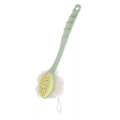 Miniatyrbild 1 av 11: Långt badborste Ryggskrubbare för dusch Loofah Svamp Kroppsryggborstar green 2 in 1