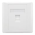 Miniatyrbild 4 av 11: LAN CAT6 Uttag Vägguttag Nätverk Ethernet Panel Frontplatta RJ45 H3O9 whiteB 86mm*86mm