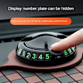 Miniatyrbild 7 av 11: 360 Graders Roterande Bil Anti-Slip Mat Anti-Skak Telefonmatta Matthållare I4H2 Black and gray One size
