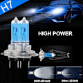 Miniatyrbild 4 av 11: H7 100w Xenon Strålkastarlampor Super Vit 8500k Ljus Effekt Ligh✨ 2pcs H7 100W 2pcs