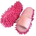 Miniatyrbild 1 av 11: Dammtorkar Tofflor Latsockar för Golvpolering Städning Studentpresent Nyhet Z9N5 Pink 35-38