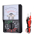 Miniatyrbild 9 av 11: MF-110A AC/DC Analog Multimeter, 1000V Voltmeter, OHM-mätare, Amperemeter med testkablar, Kompakt digital spänningstestare, Batteri ingår för E