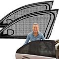 Miniatyrbild 11 av 11: 2 st Bil Myggnät Sommar Solskydd Sidofönster O3C6 SUV Front window