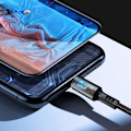 Miniatyrbild 7 av 11: Type C-kabel Snabbladdningssladd Nylonflätad Laddare Usb-kabel h t υ◆ <~ I C3V3 red 1.2m