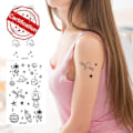 Miniatyrbild 8 av 11: Liten Fräsch Vattentät Tatuering Patch Semi Permanent Och Vattentät Hållbar K1V4 style 1 1pcs