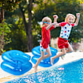 Miniatyrbild 5 av 11: Uppblåsbara Stolar, Transparenta Ergonomiska Uppblåsta Stolar, PVC Uppblåsbar Soffa för Inomhus Sovrum Balkong Utomhus Trädgård Pool Avkoppling Blå, E Pink Child