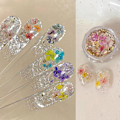 Miniatyrbild 11 av 11: Nagelkonst Tillbehör Netto Röd Sommar Färg Blommor Opal Konst Material Nagel Tillbehör Pulver L9j1 LP-344 1pcs
