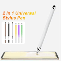 Miniatyrbild 3 av 11: 1x Universal 2 i 1 Stylus Penna För IPad Surfplatta Mobil F8I6 D7I8 Telefon Z3C7 Gradient Green onesize