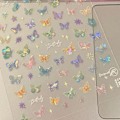 Miniatyrbild 9 av 11: Shell Light Fjärils Nagelstickers Japanska Fjärilsvingar Romantiska Fjärils Nagelstickers 1st style 1 1pcs