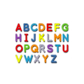 Miniatyrbild 5 av 11: Magnetiska Versaler Gemener Bubbelbokstäver ABC Kylskåpsmagneter Utbildning Tidig M3F0 MulticolorC 10pcs digital