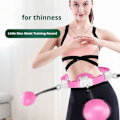 Miniatyrbild 2 av 11: Smart Avtagbar Hu-la Hoop 2-i-1 Justerbar PP Material Hu-La Pink 1pc