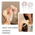 Miniatyrbild 10 av 11: Sött hårband med rosett 'U3A9' White One size
