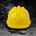 Miniatyrbild 6 av 11: Förtjockad V-formad ABS säkerhetshjälm, skyddshjälm för byggarbetsplatser[ Red One size