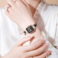 Miniatyrbild 11 av 11: Damklocka Lyx Mode Damklocka Klassisk Casual Klocka Fyrkantig C0G1 White One size
