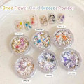Miniatyrbild 3 av 11: Nagelkonst Tillbehör Netto Röd Sommar Färg Blommor Opal Konst Material Nagel Tillbehör Pulver L9j1 LP-349 1pcs