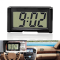 Miniatyrbild 4 av 11: Digital bilklocka för instrumentbräda - Liten LED-klocka självhäftande mini-klocka för fordon  White One size