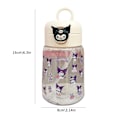 Miniatyrbild 2 av 11: 400ml Sugrör Vattenkopp Cinnamoroll Kuromi Melody Sugrör Utomhus Portabel Vattenflaska Kopp Spelare C1v2 pink cat 400ml