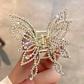 Miniatyrbild 11 av 11: Hårklämma för kvinnor Mode Metall genombruten Hårklo Fjäril UK Hår Elegant `AU. style1 One size