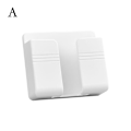 Miniatyrbild 4 av 11: Multifunktionell Telefonhållare Väggmonterad Organizer Förvaringsdocka Ställ Laddningsorganisator Kontroll M7f7 gray 1pcs