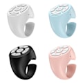 Miniatyrbild 6 av 11: Fingertopps Trådlös Bluetooth Fjärrkontroll, Kreativ Fjärrkontroll Scrollring, Trådlös Kamera Fjärrutlösare, Video Fjärrkontroll App Sida Vänd black one-size 2pcs