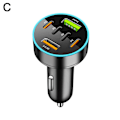 Miniatyrbild 7 av 11: 66W Billaddare 4 USB Typ C Snabbladdning Biltelefonadapter Med Digital D I9I8 2PD 4USB onesize