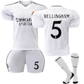 Miniatyrbild 1 av 2: 24-25 Nya #5 Bellingham Real Madrid Lag Fotbollströjor Tränings T-shirts Kids 22(120-130cm)