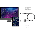Miniatyrbillede 4 af 5: USB Datakabel Oplader Datakabel Datasync Sort til Samsung Galaxy TAB 2 10.1 P1000 7.1 Oplader