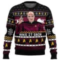 Julesweater til Star Trek-fans - Captain Picard grim julepullover 1 S
