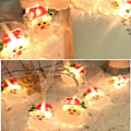 Miniatyrbillede 3 af 5: 1,5 m 10 LED Batteridrevne Juletræslys Dekorationslys til Terrasse Have Plæne Hegn Juledekoration Julemand Altid Lysende 1.5meters 10 lights